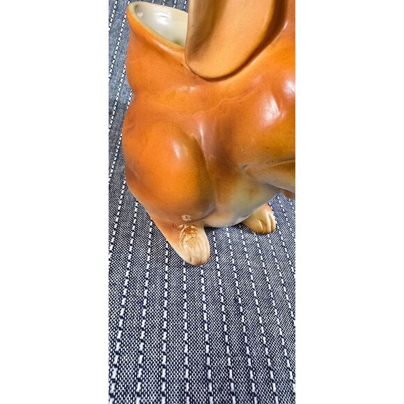 Rare Vintage Kitschy Bunny Rabbit Planter - Picture 6 of 9